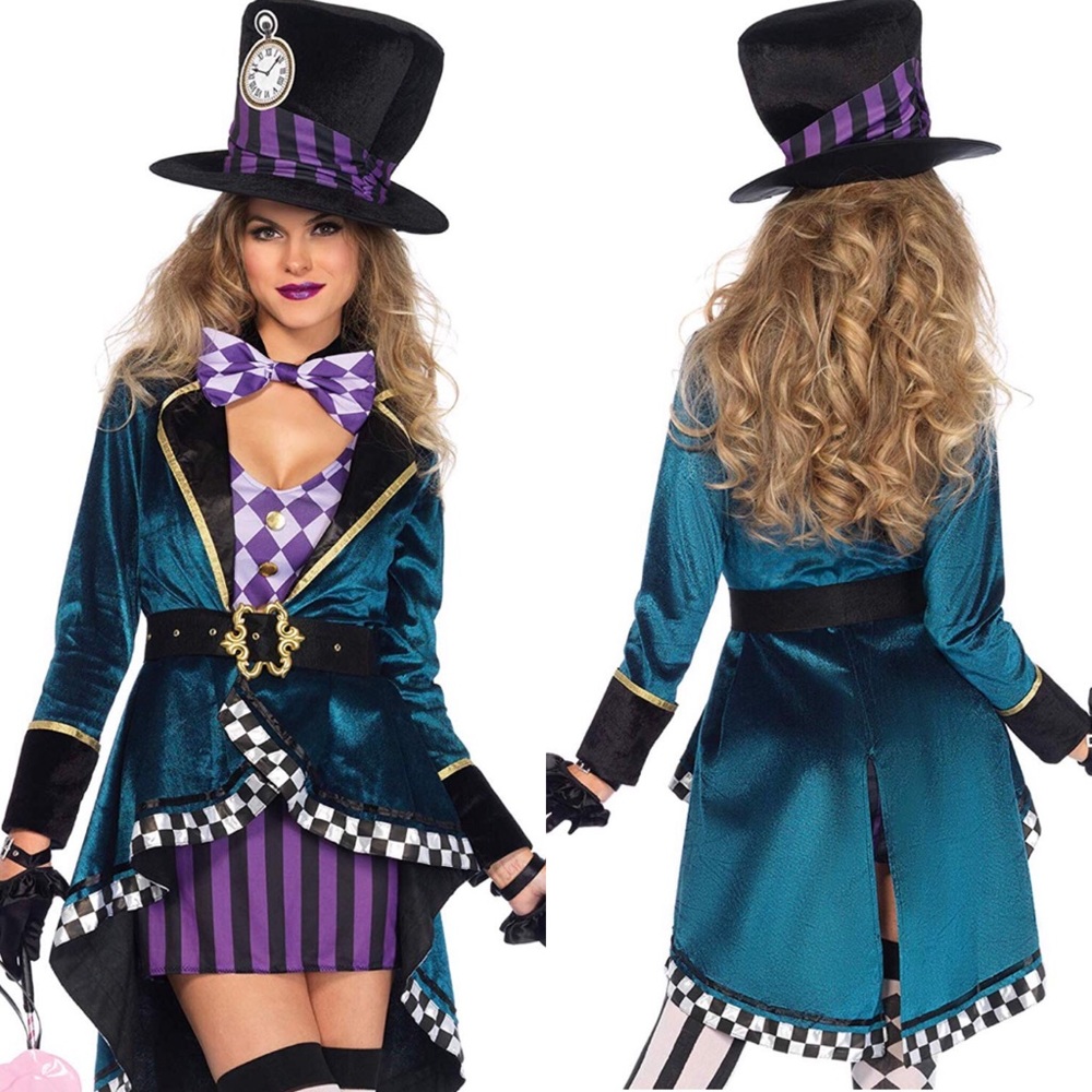 ✨Woman’s 5piece Large mad hatter costume set *NWT*